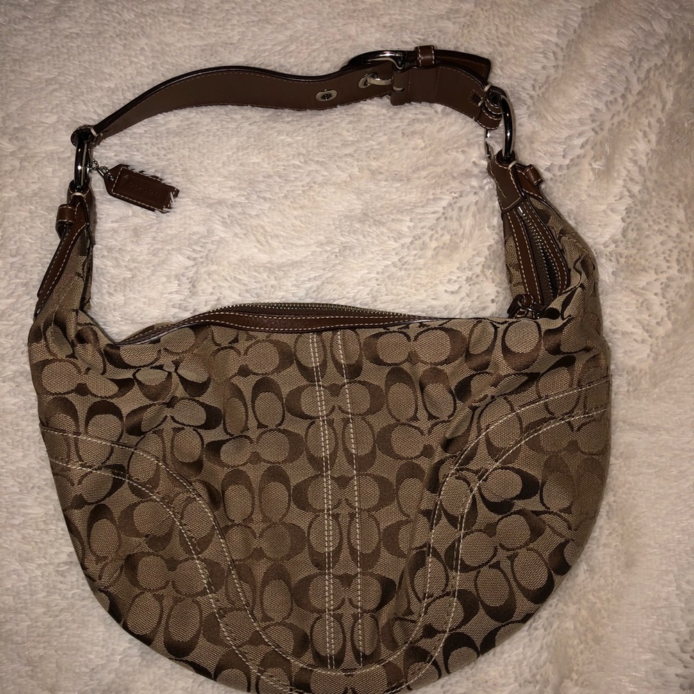 Monogram brown Coach bag